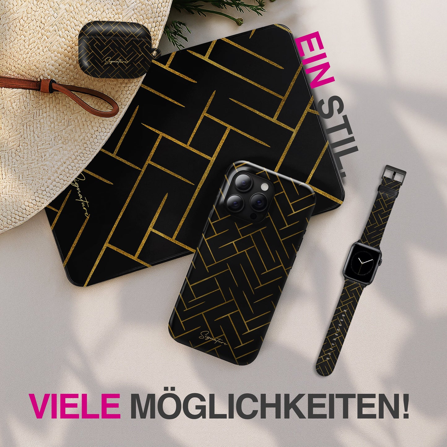 Svart - iPhone 16 Pro hulstur