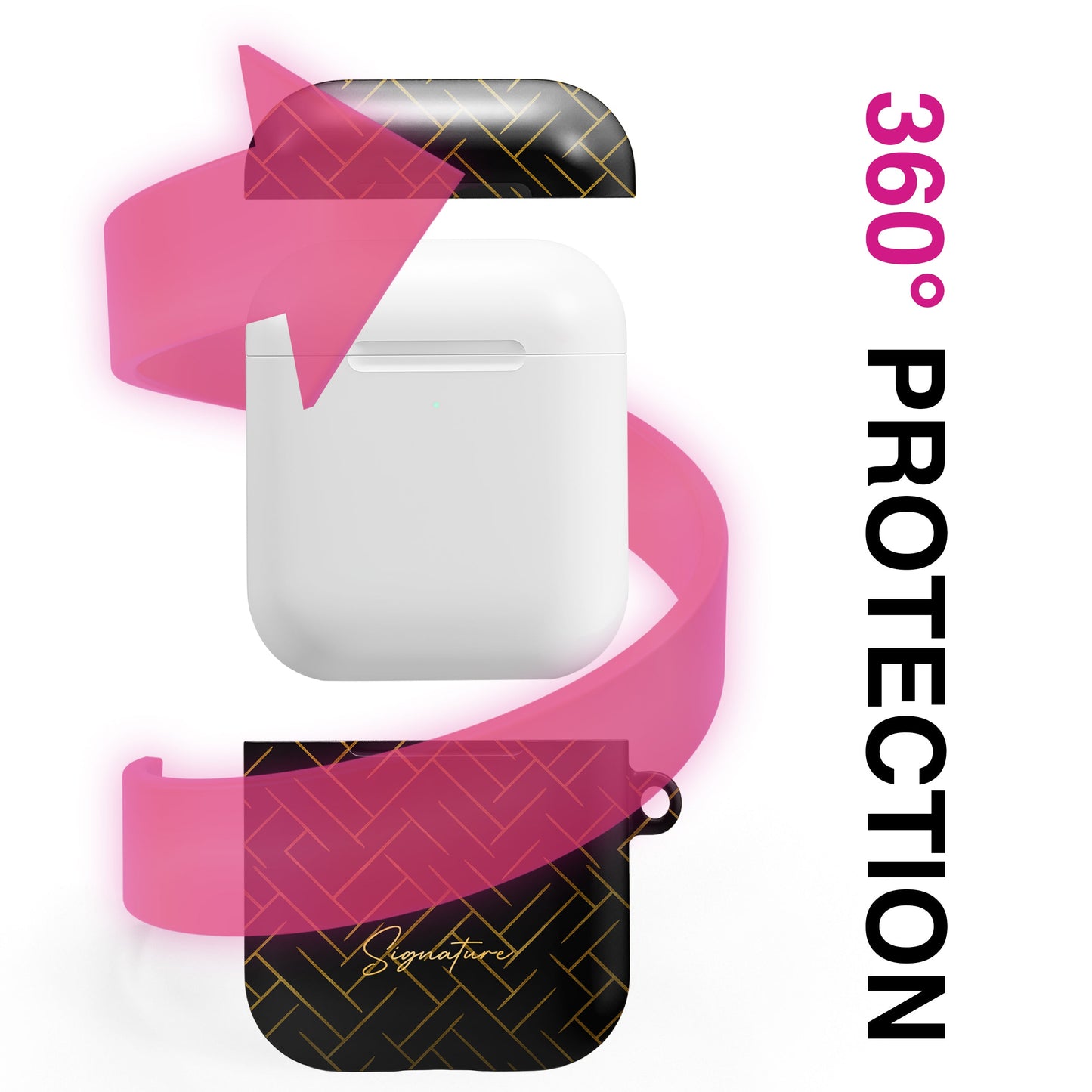 Noir - AirPods 1 / 2 hulstur