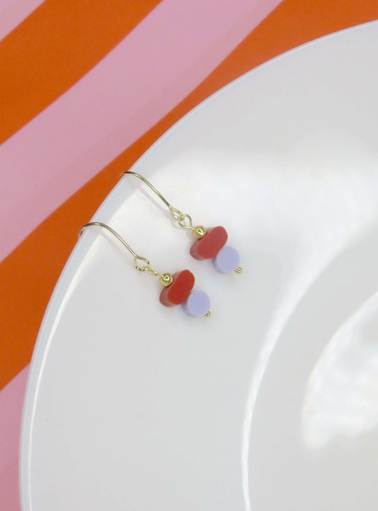 Color Treats Ohrringe Desert mit gold filled Elementen