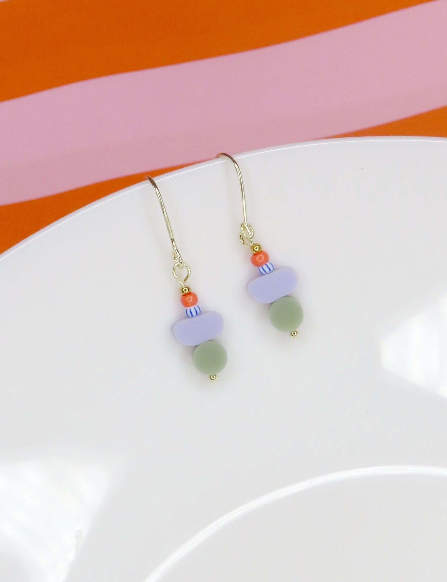 Color Treats Ohrringe-Zirkus mit gold filled Elementen