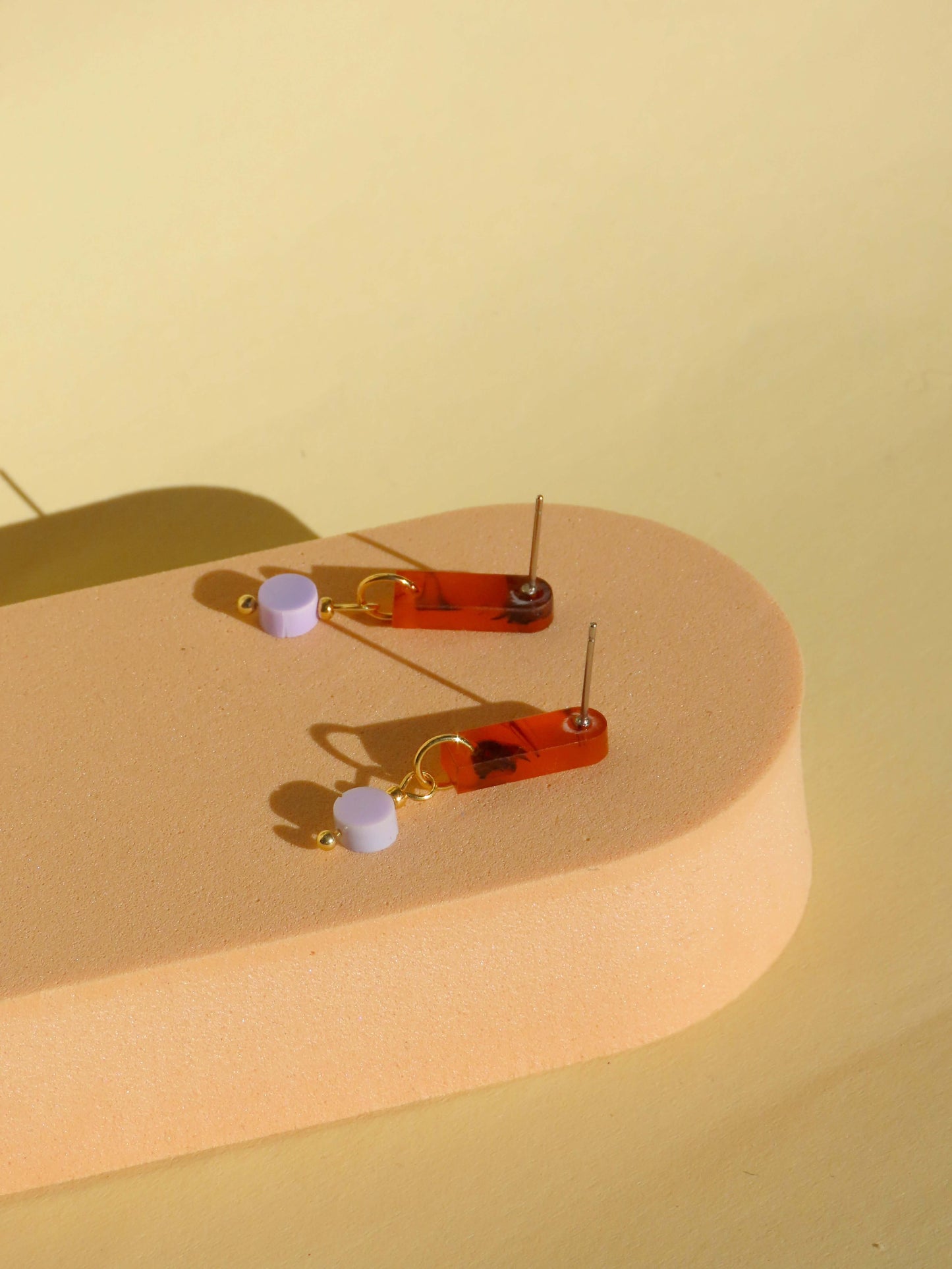 Smokey Flieder Paula Ohrringe