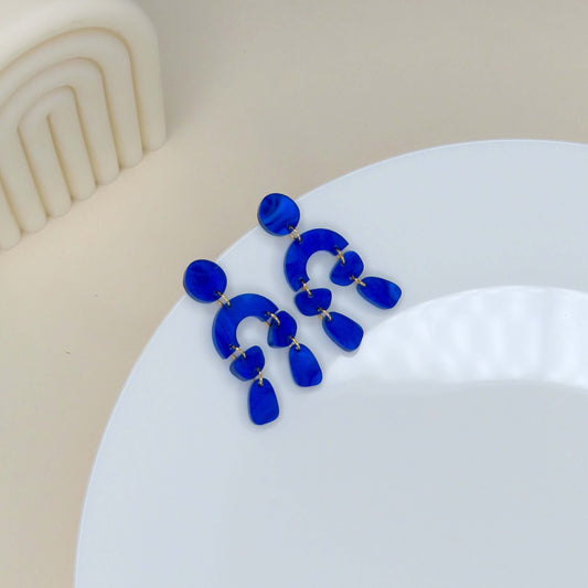 Ophelia Ohrringe in tiefblau