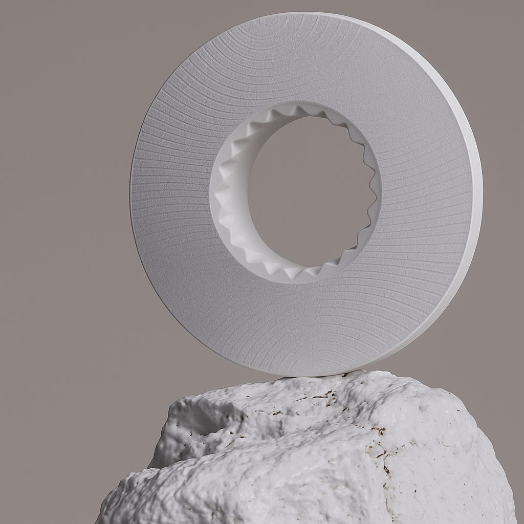 Origami Holder Grain White