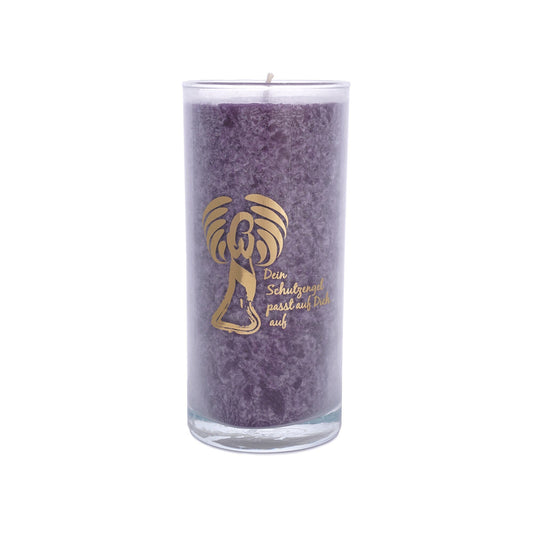 Palmwachs-Kerze mit goldenen Etikett