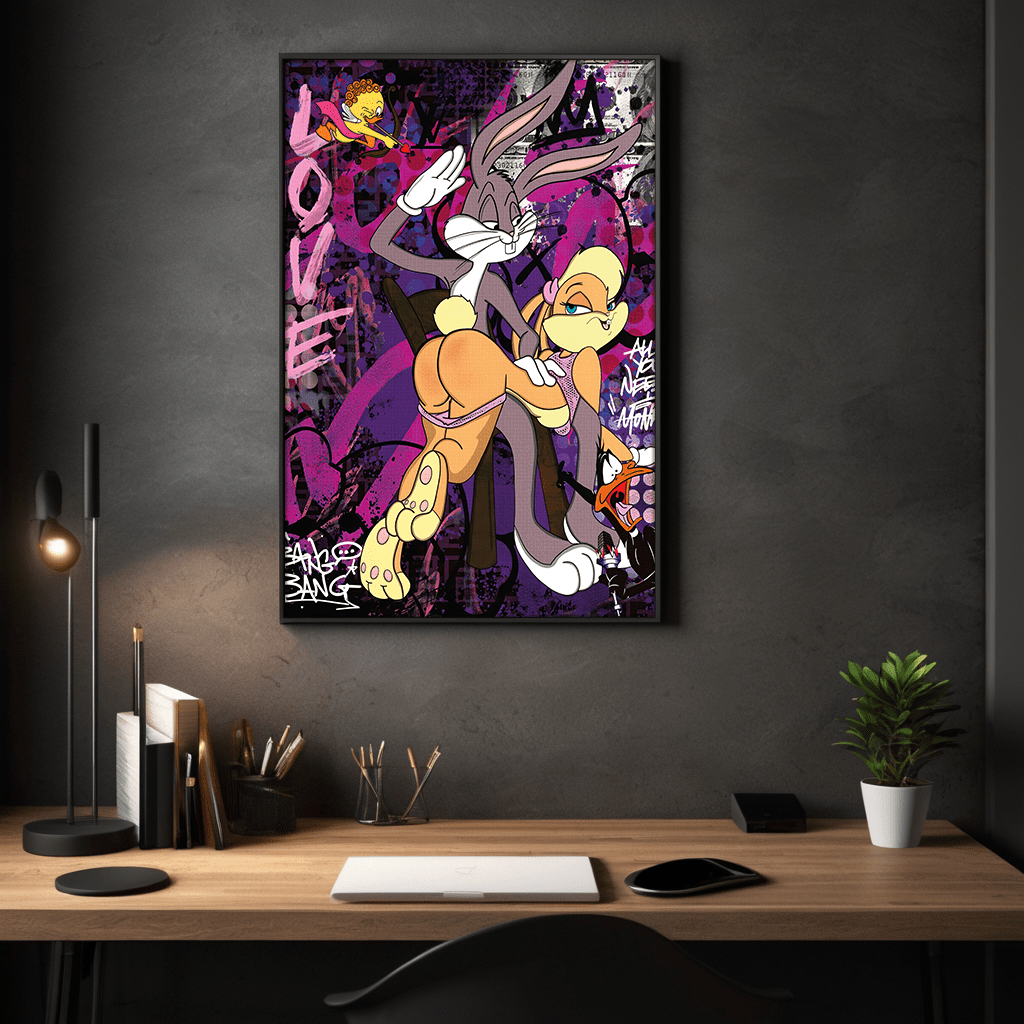 Playing Bugs B. - Leinwandbild Pop Art