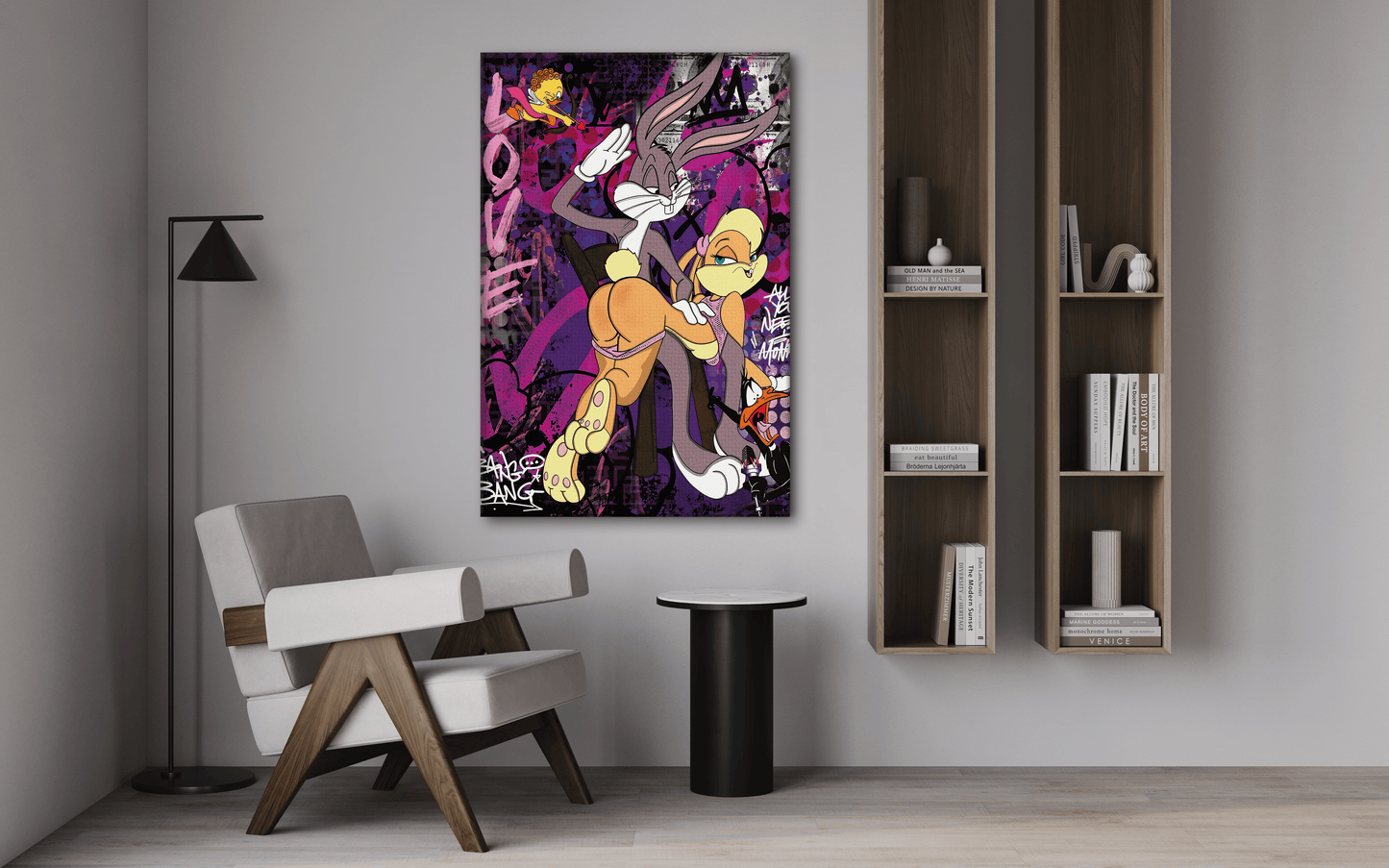 Playing Bugs B. - Leinwandbild Pop Art