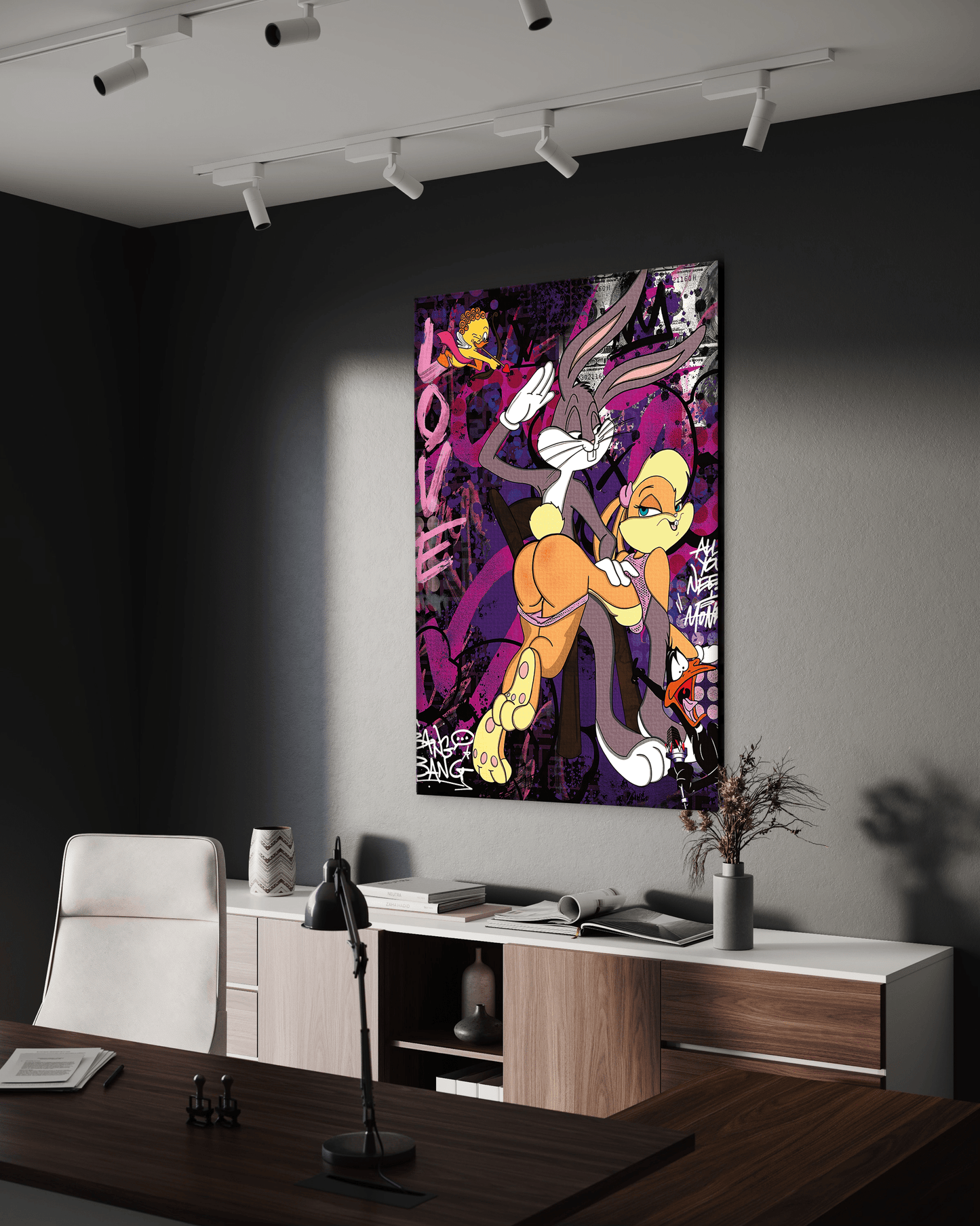 Playing Bugs B. - Leinwandbild Pop Art