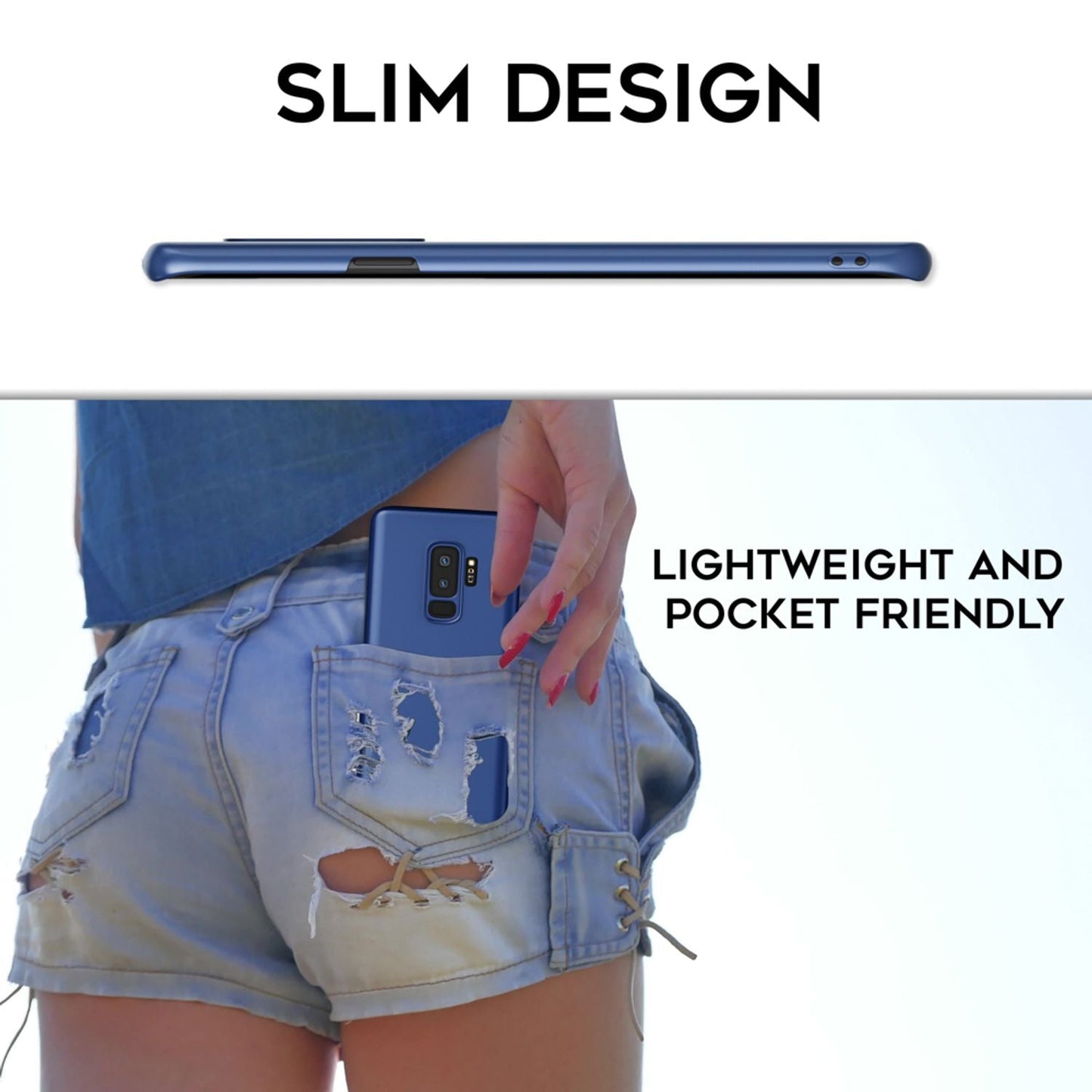 Samsung Galaxy S9 Plus Phone Case by NALIA, Slim Protective Cover Hard Case