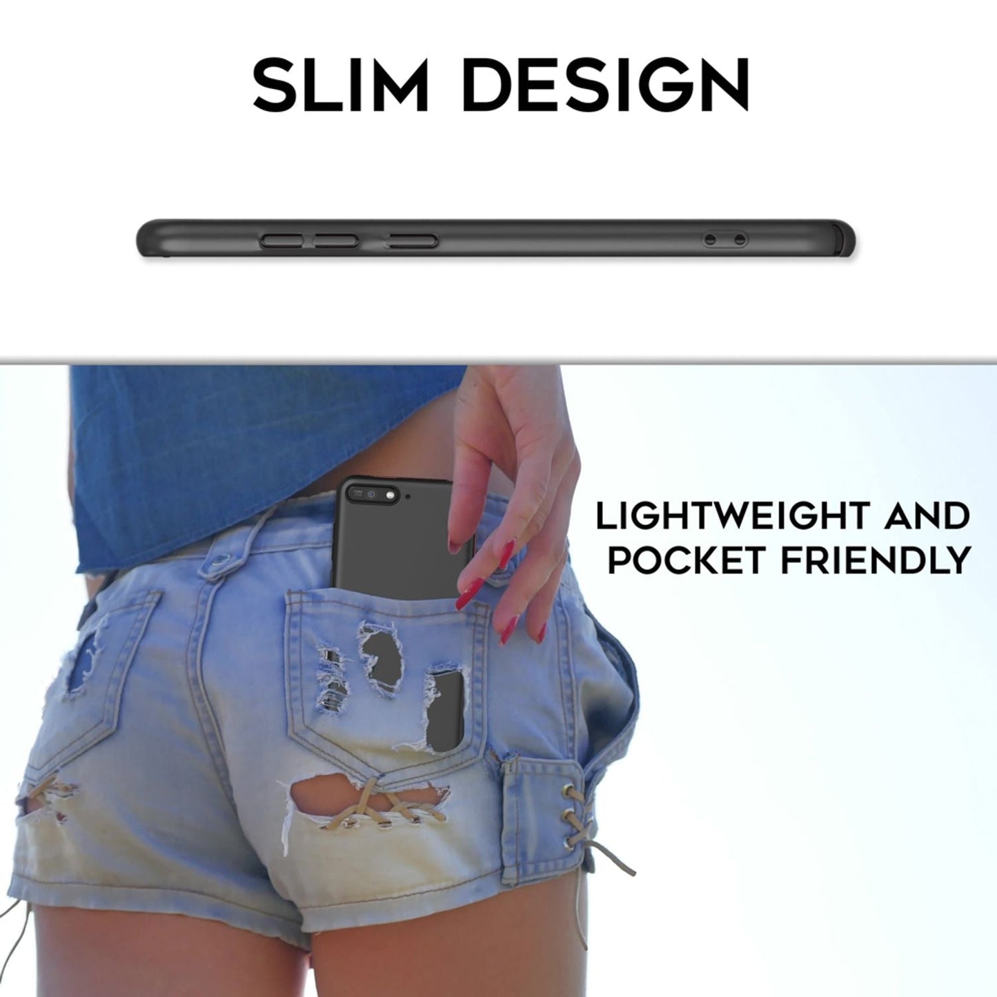 NALIA Phone Case for Huawei Y6 (2018), Slim Hard Case Protective Cover