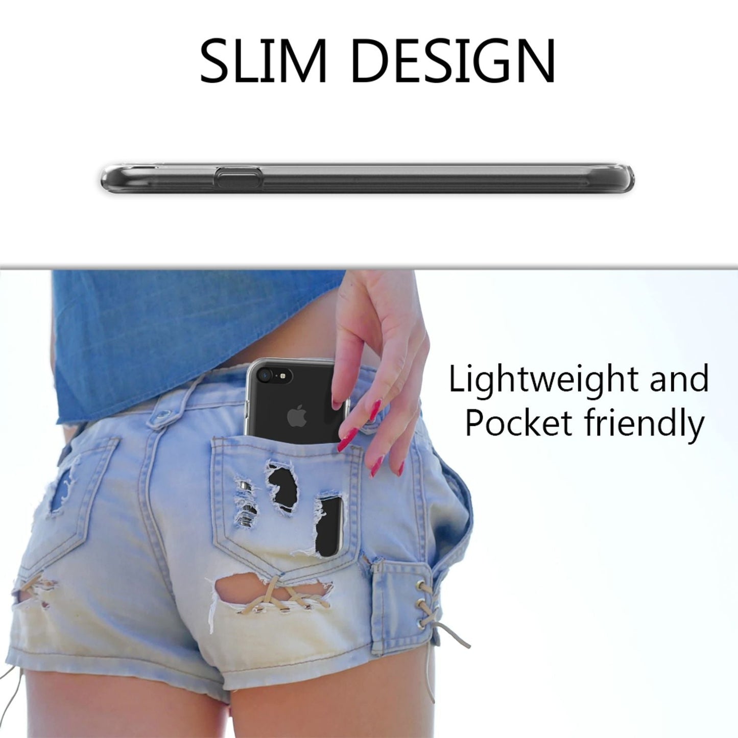 NALIA 360° Handy Hülle für iPhone SE 2022 / SE 2020 / 8 / 7, Case Cover Schutz