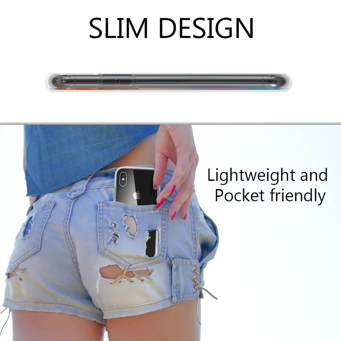 NALIA 360 Grad Handy Hülle für Apple iPhone X XS, Full Cover Case Rundum Bumper