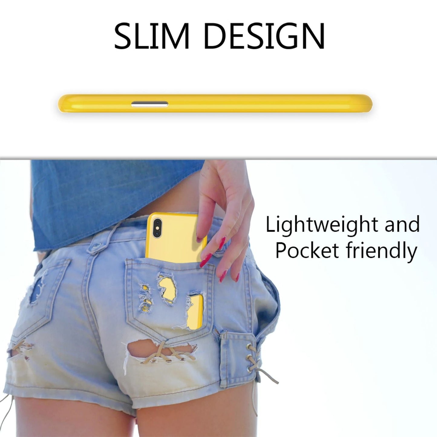 NALIA 360° Magnetic Case for iPhone XS Max, Slim Hard Case with Screen Protection