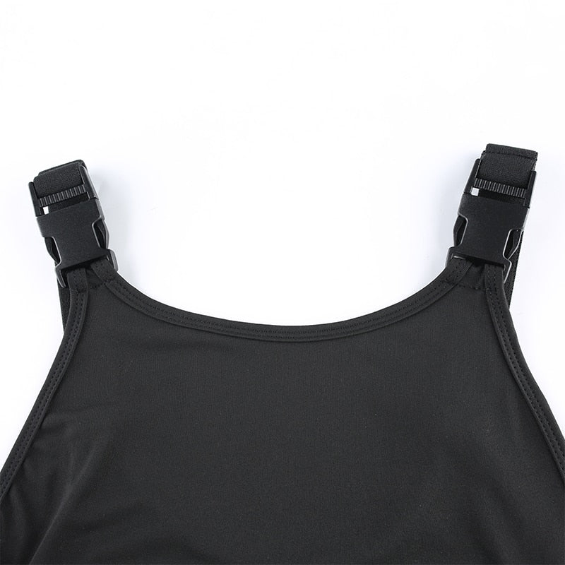 Cut Out Strap Bodysuit