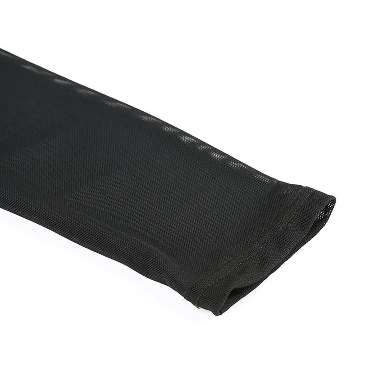 Mesh See Through Short Crop Tops