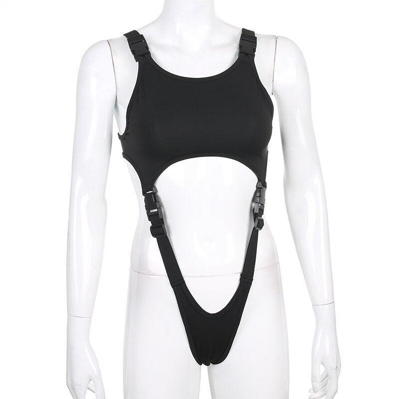 Cut Out Strap Bodysuit