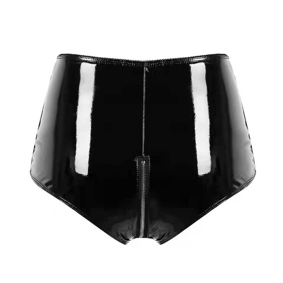 Crotch PVC Short Pants