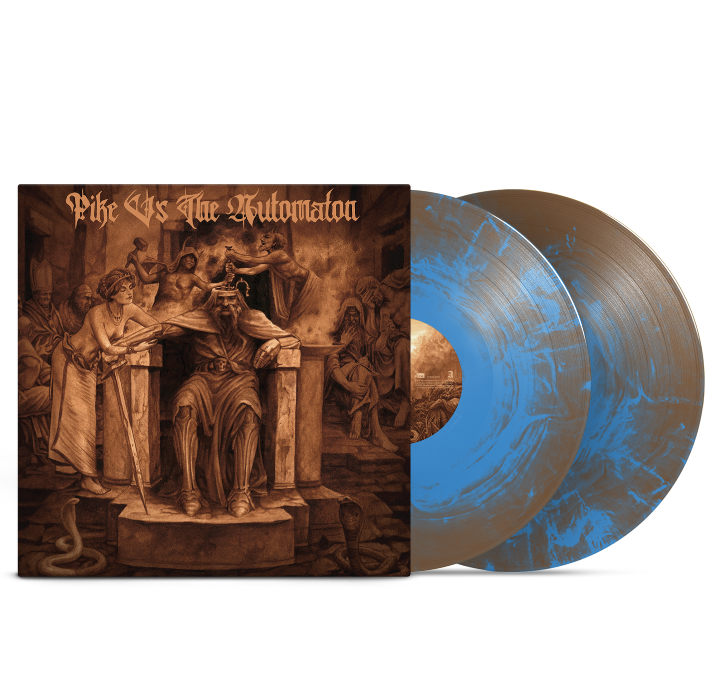 Pike vs The Automaton - Pike vs The Automaton Brown/Blue Galaxy LP