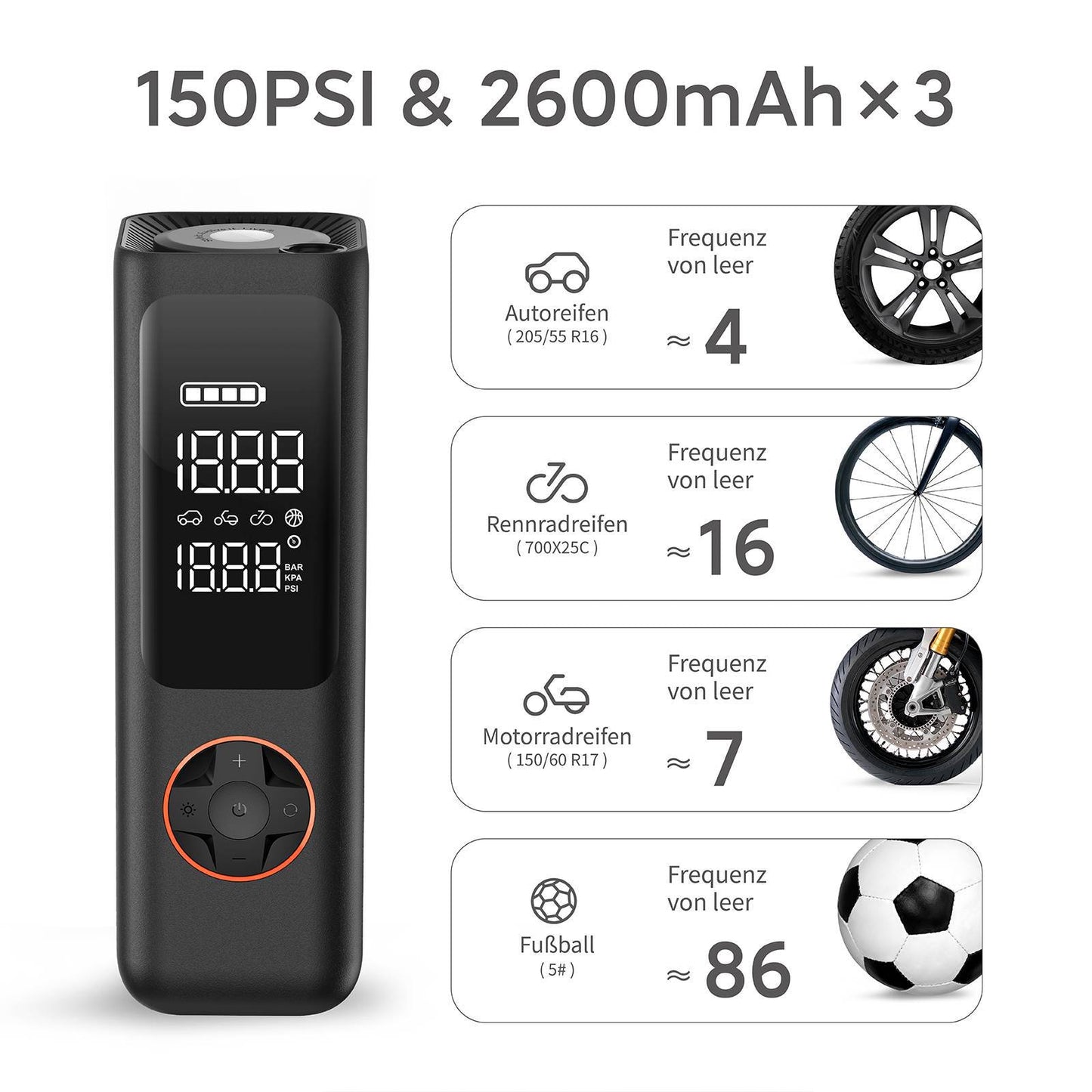 QiCYCLE Electric Air Pump 150PSI