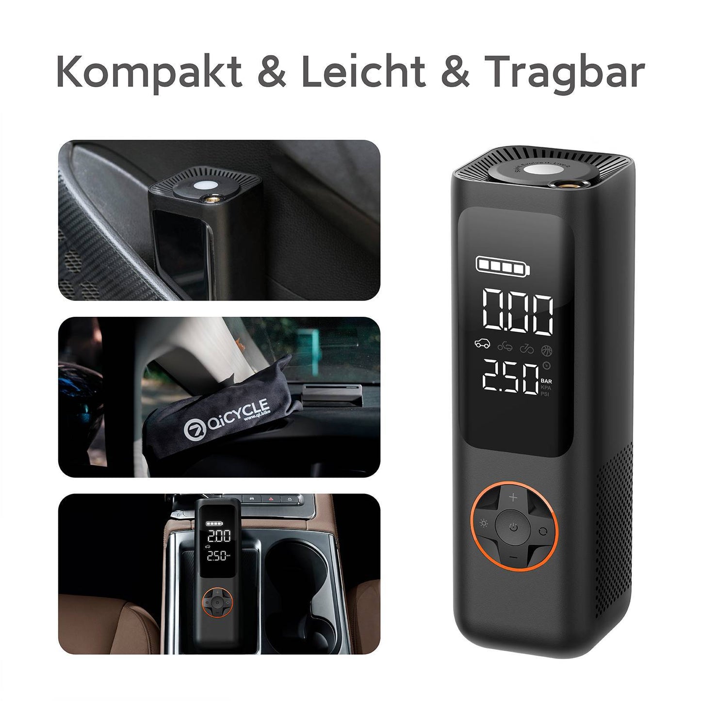 QiCYCLE Electric Air Pump 150PSI