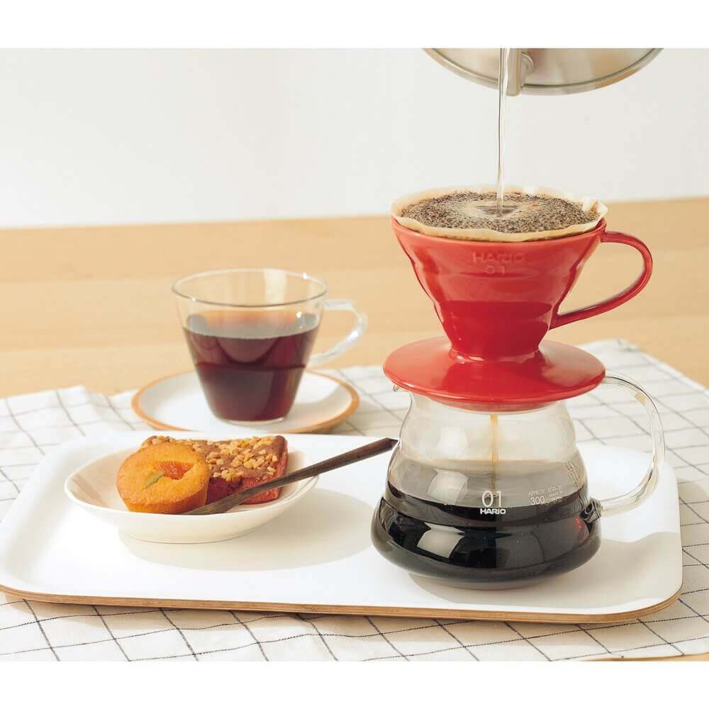 Hario V60-01 Ceramic Dripper – Classic Pour-Over Coffee Brewer