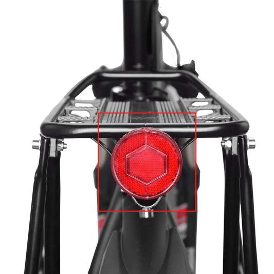 Reflector behind the bicycle luggage rack for HJ1008-1