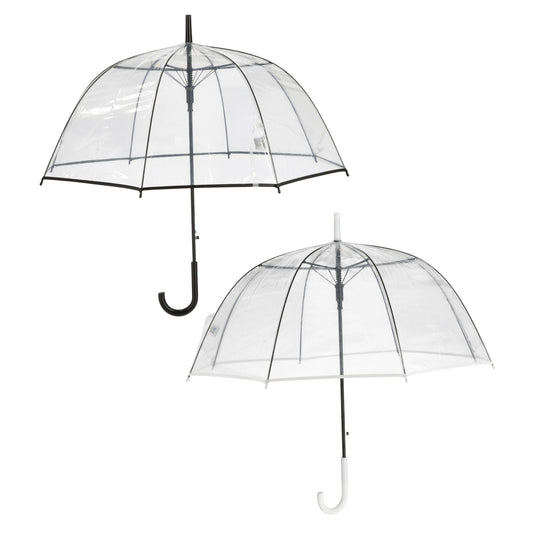 Regenschirm Glockenschirm Schirm Regen Glockenform rund klar transparent Ø 85 cm