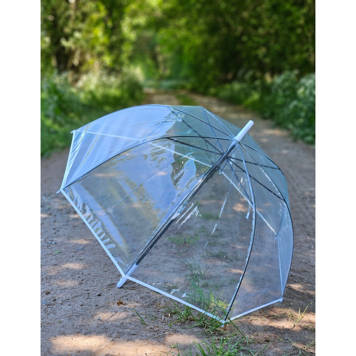 Regenschirm Glockenschirm Schirm Regen Glockenform rund klar transparent Ø 85 cm
