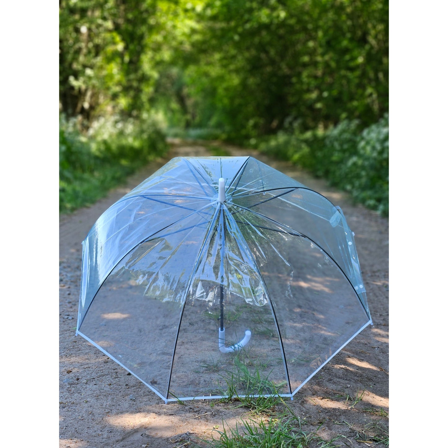 Regenschirm Glockenschirm Schirm Regen Glockenform rund klar transparent Ø 85 cm