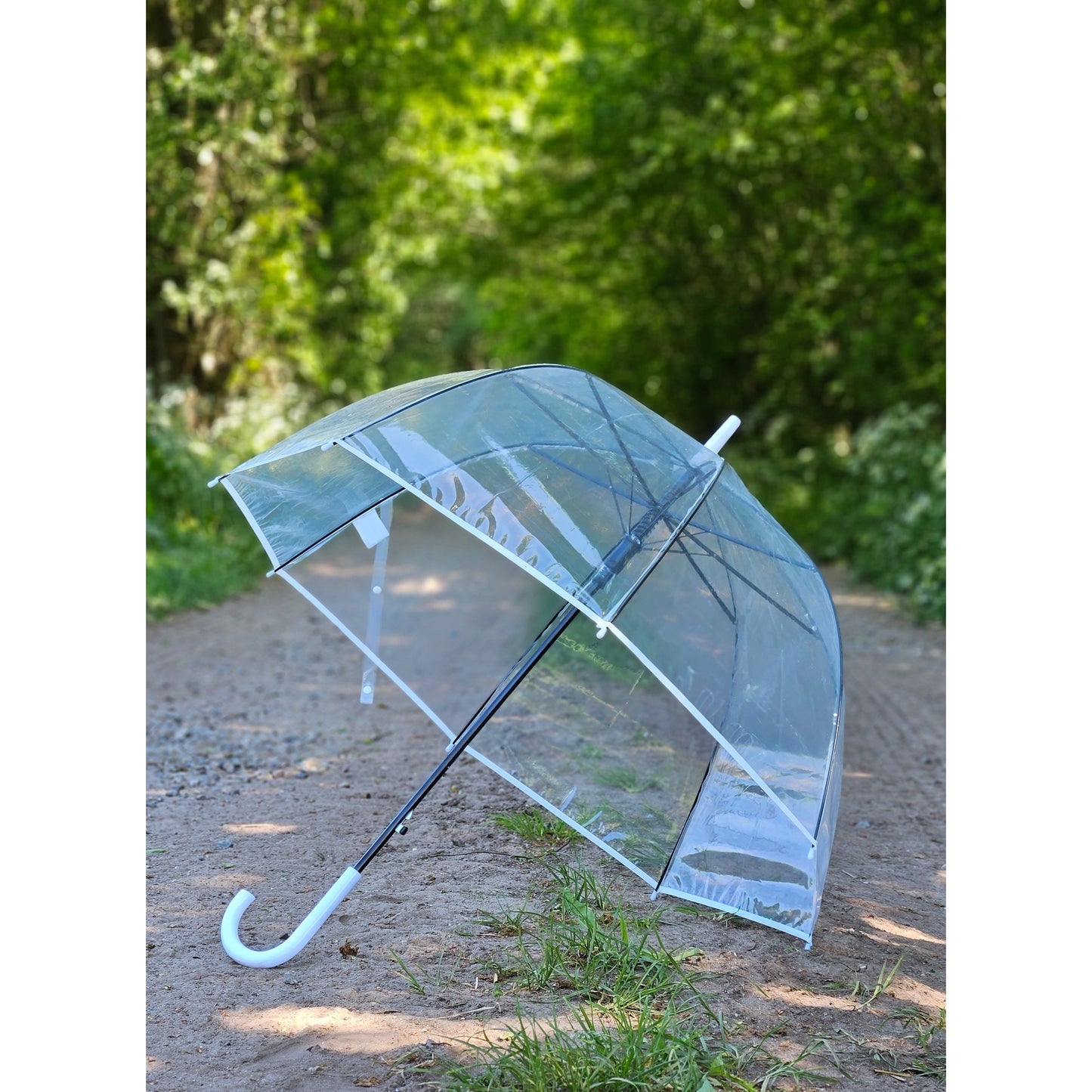 Regenschirm Glockenschirm Schirm Regen Glockenform rund klar transparent Ø 85 cm