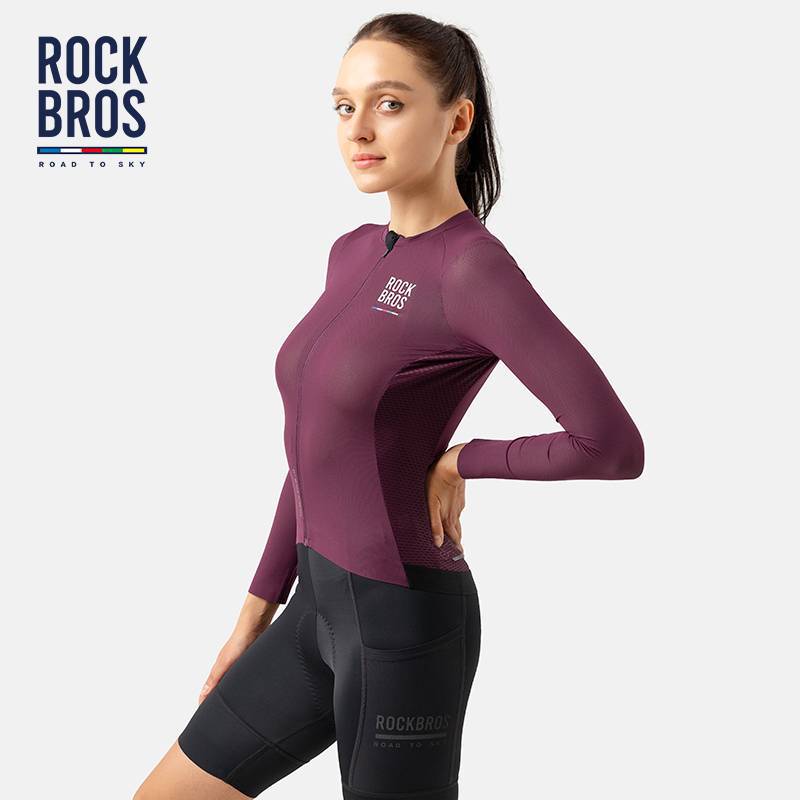 ROAD TO SKY Women's Long Sleeve Cycling Jersey for MTB &amp; Road Bike