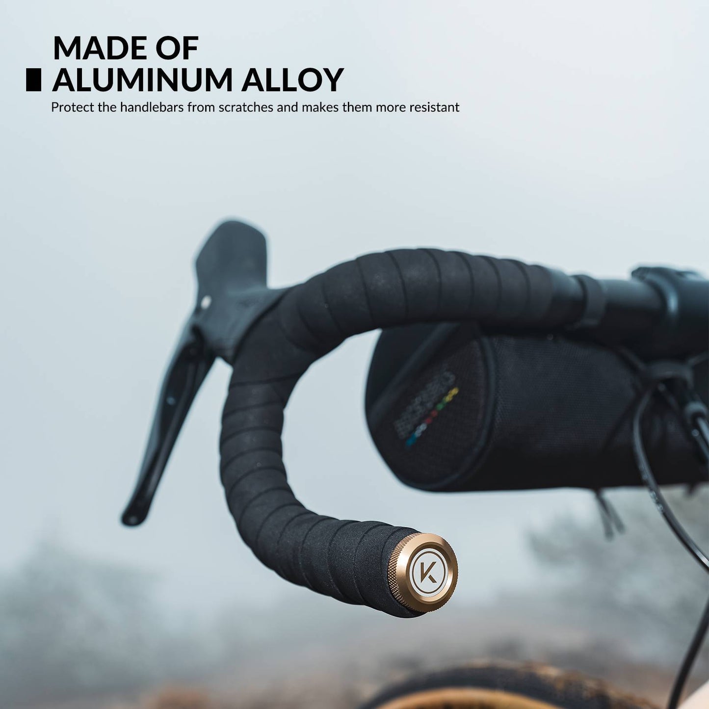 ROAD TO SKY Fahrrad 2-teiliges Aluminium-Lenkerstopfen-Set