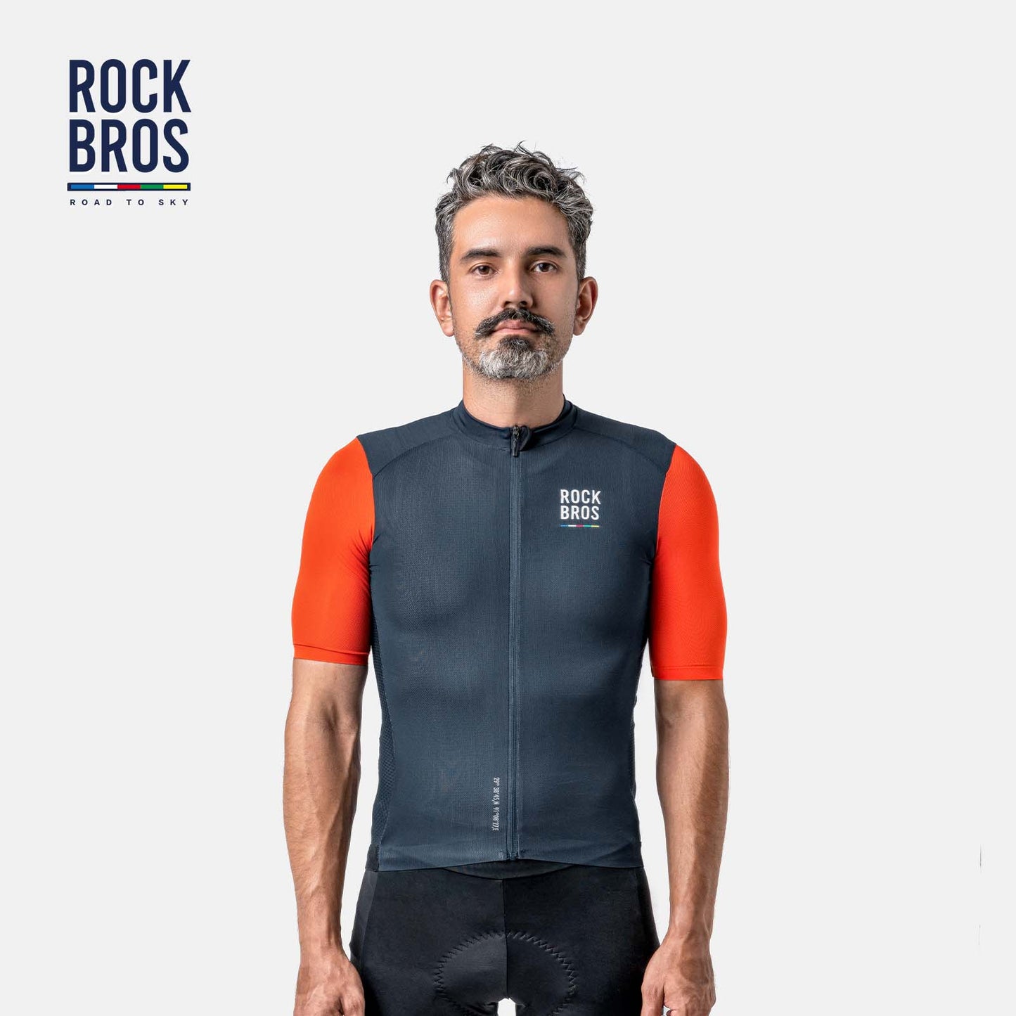 ROAD TO SKY stutterma hjólatreyja fyrir herra, fyrir fjallahjól og götuhjól