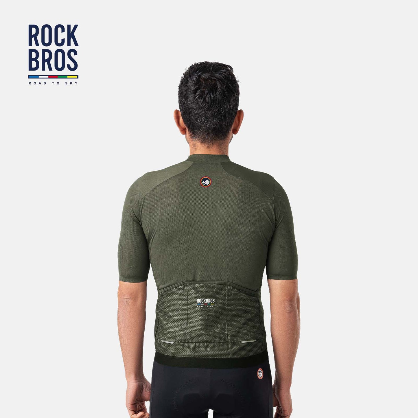 ROAD TO SKY stutterma hjólatreyja fyrir herra, fyrir fjallahjól og götuhjól