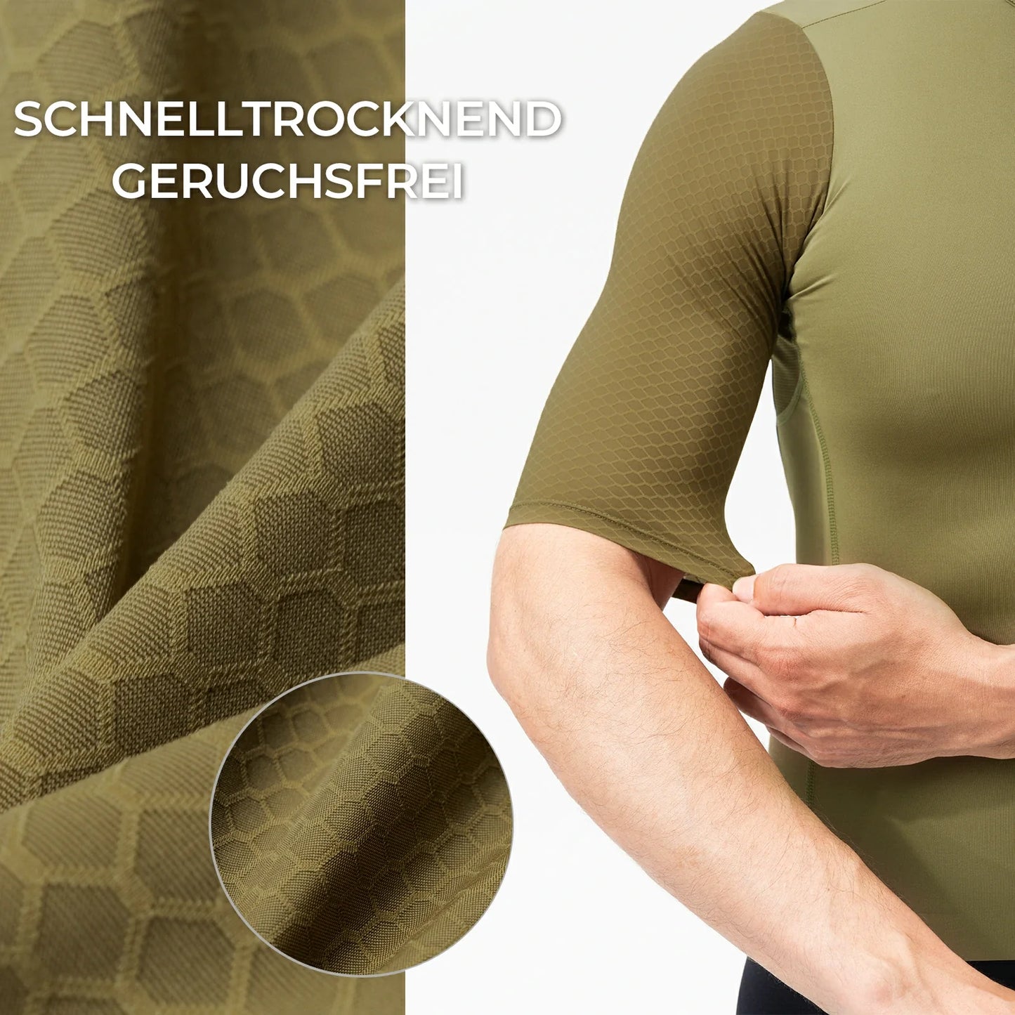 ROAD TO SKY hjólatreyja með stuttum ermum og vösum fyrir karla