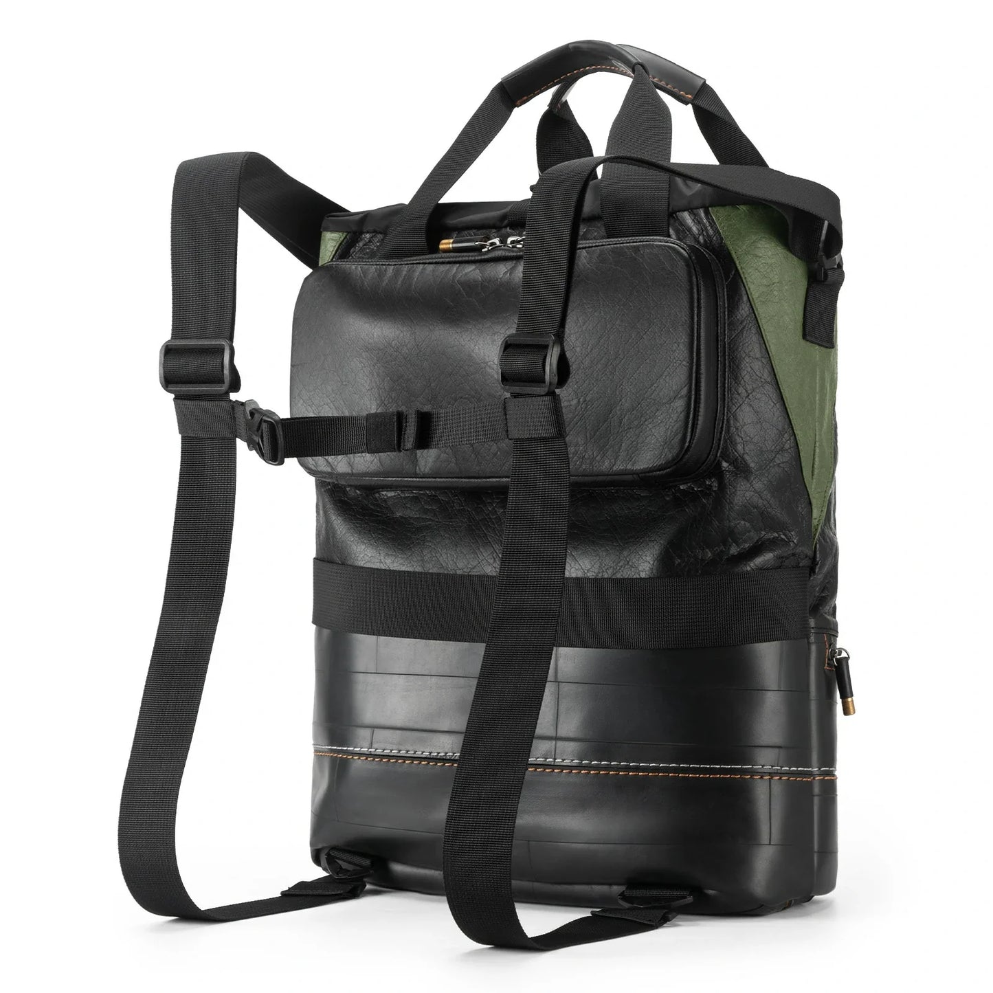 ROAD TO SKY Sjálfbær hjólataska úr endurunnum dekkjum, 12 lítrar