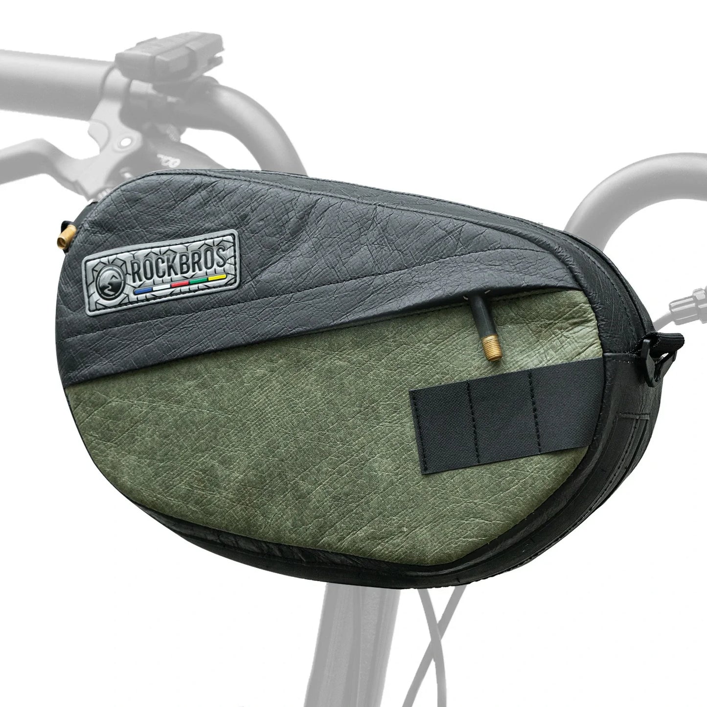 ROAD TO SKY Sustainable bicycle handlebar bag made from recycled tires 2.5L