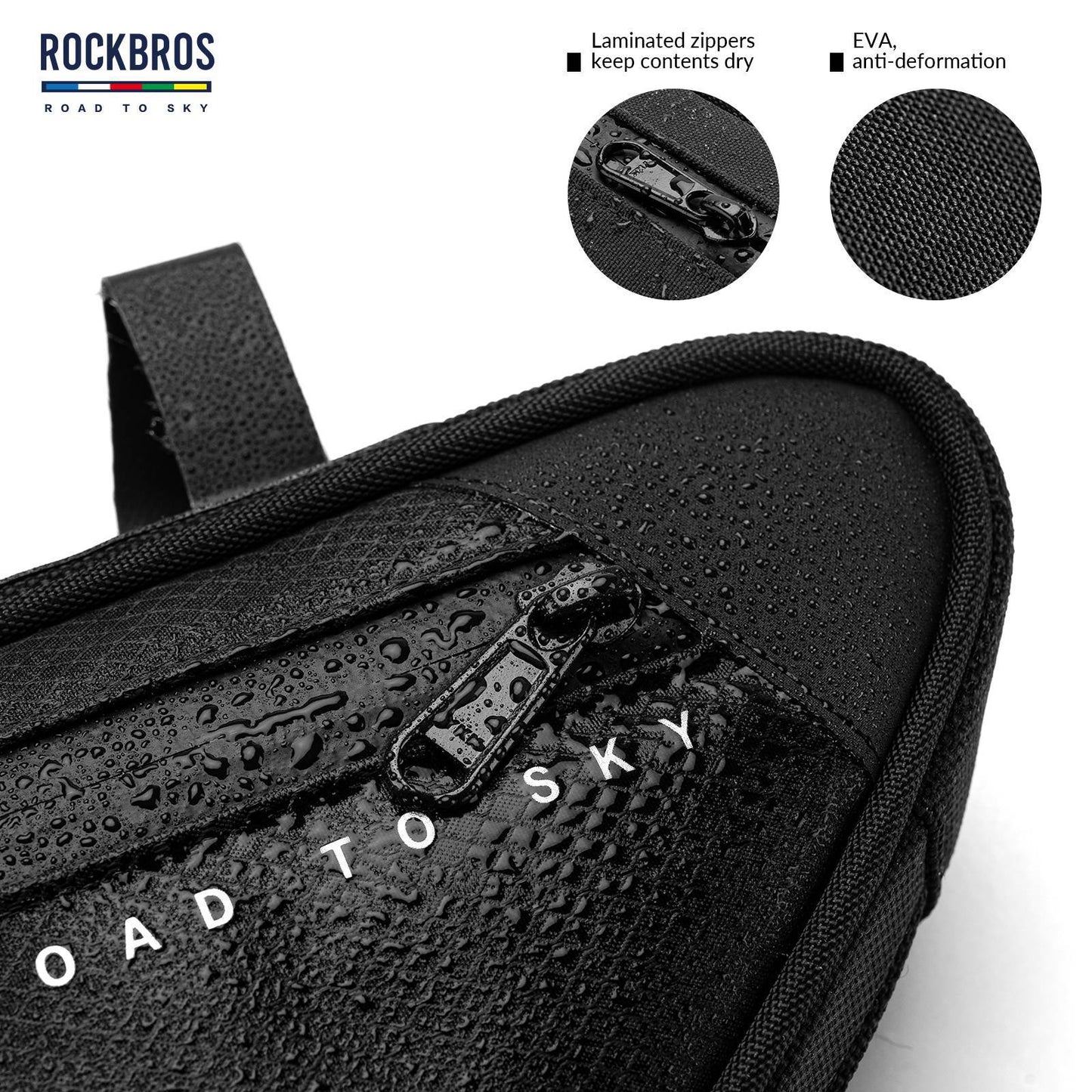 ROAD TO SKY Reflektierende Wasserdichte Fahrrad 2L Dreieckstasche
