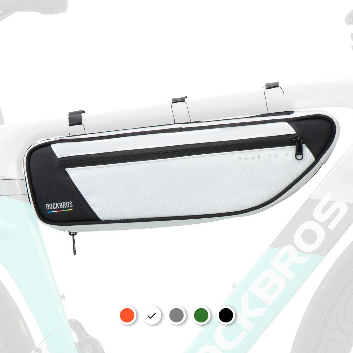 ROAD TO SKY Reflektierende Wasserdichte Fahrrad 2L Dreieckstasche