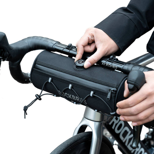 ROAD TO SKY Waterproof Reflective Cylindrical Handlebar Bag