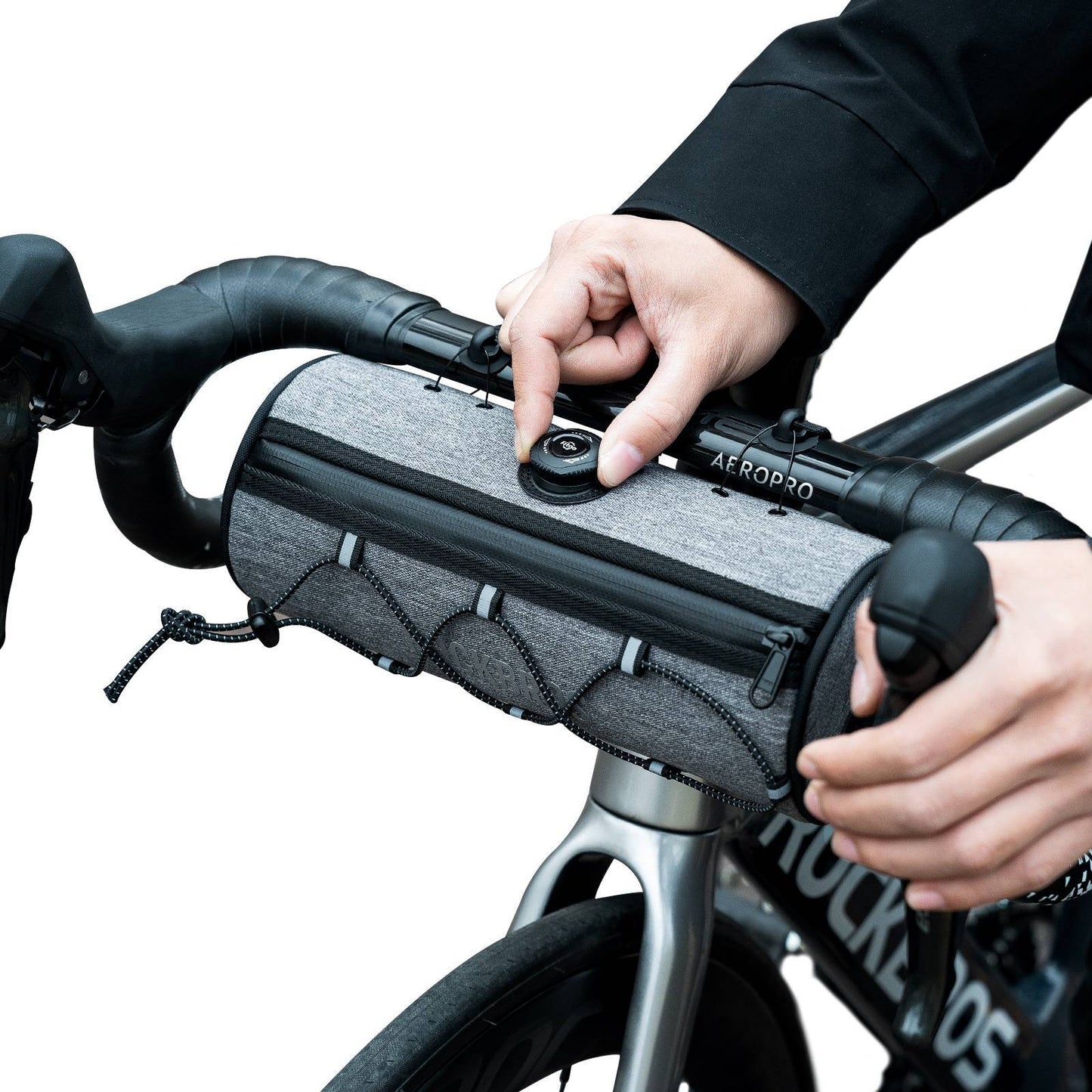 ROAD TO SKY Waterproof Reflective Cylindrical Handlebar Bag