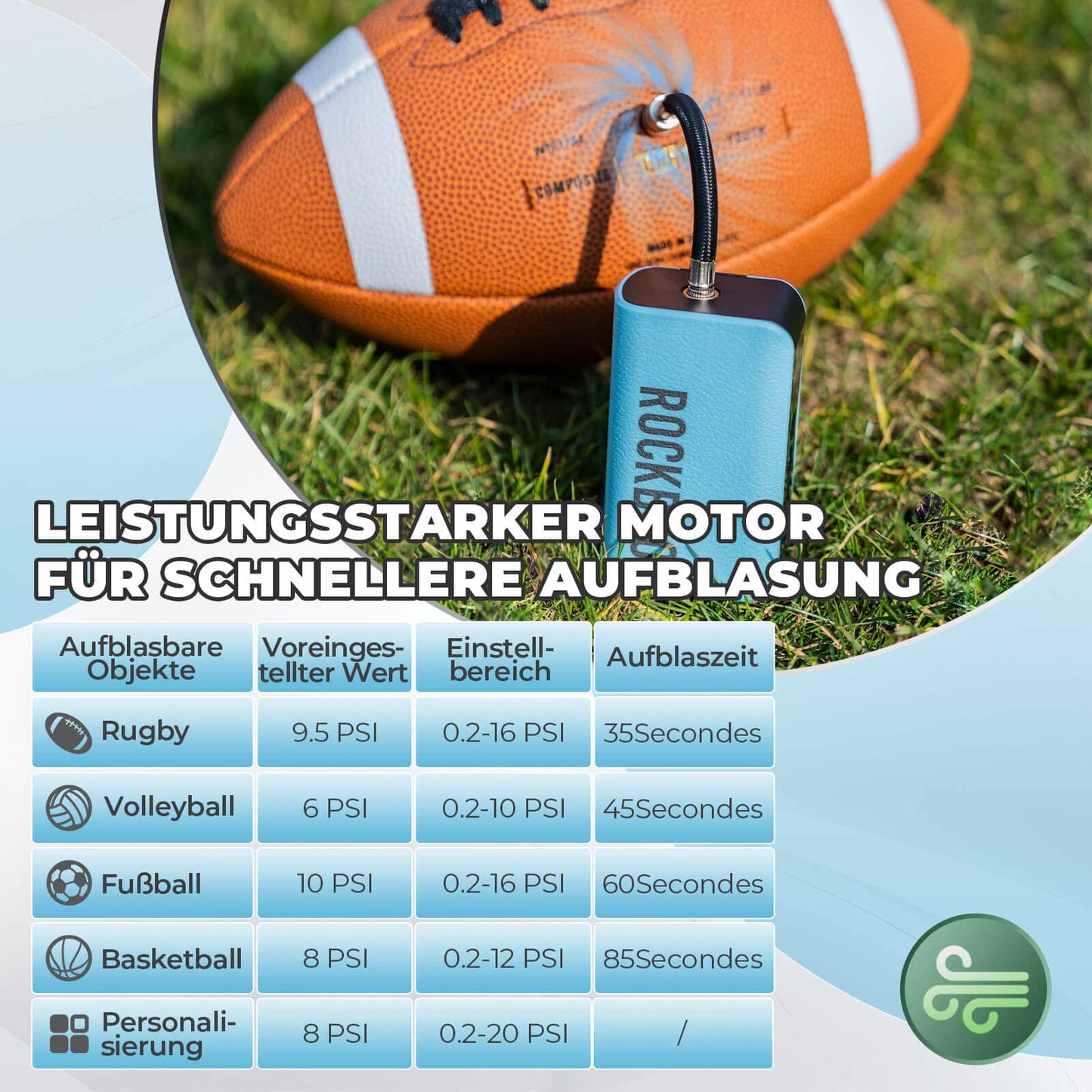 Electric ball pump, air pump, 4 spare needles