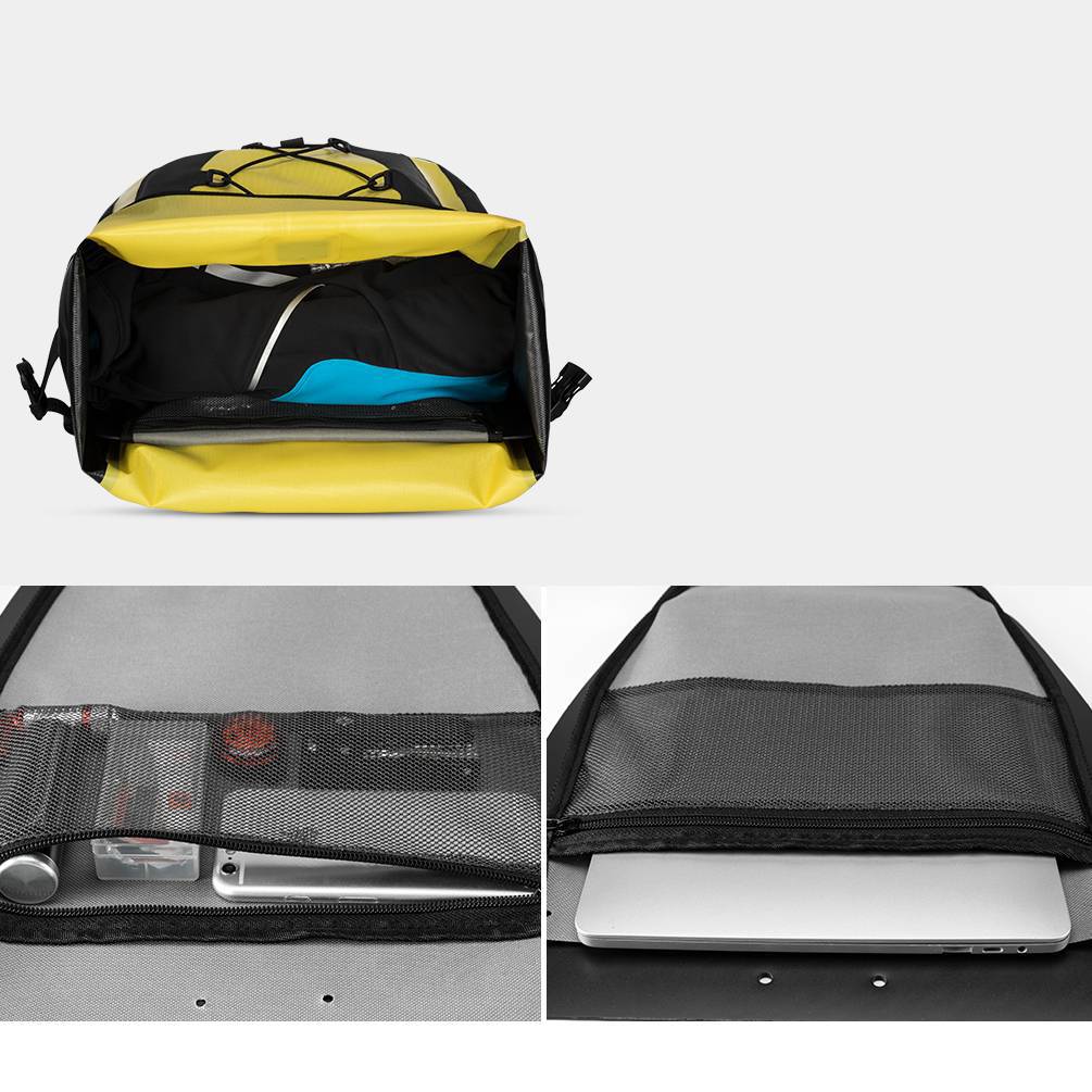 ROCKBROS 100% waterproof transport bags with mesh pocket 27L