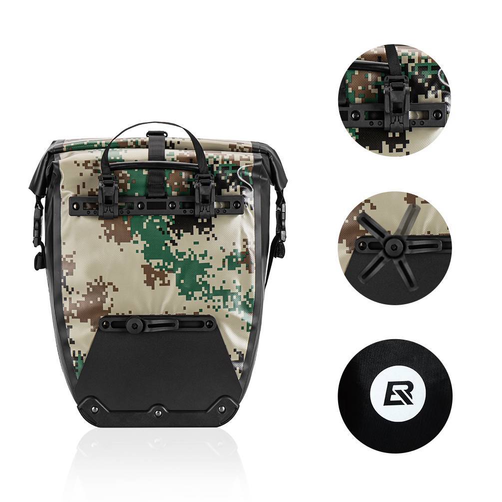 ROCKBROS 100% waterproof transport bags with mesh pocket 27L