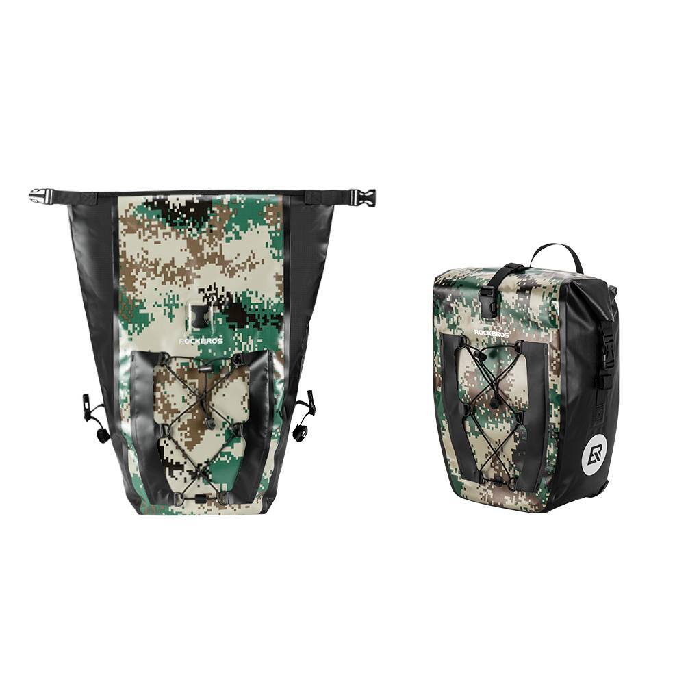 ROCKBROS 100% waterproof transport bags with mesh pocket 27L