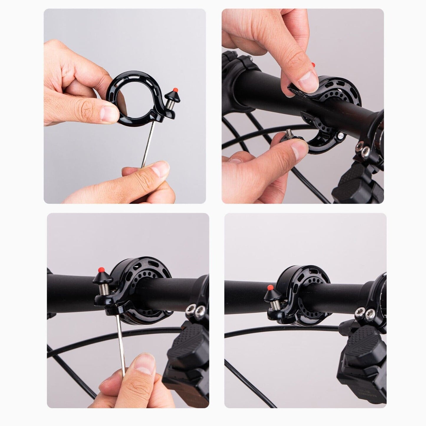 ROCKBROS 100dB Hidden Bicycle Bell, Rainproof and Rustproof