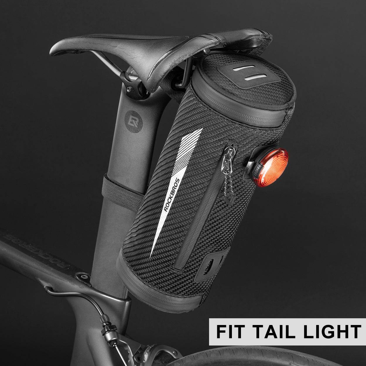 ROCKBROS 3 in 1 Practical Handlebar Bag Cylindrical Multifunctional 2L