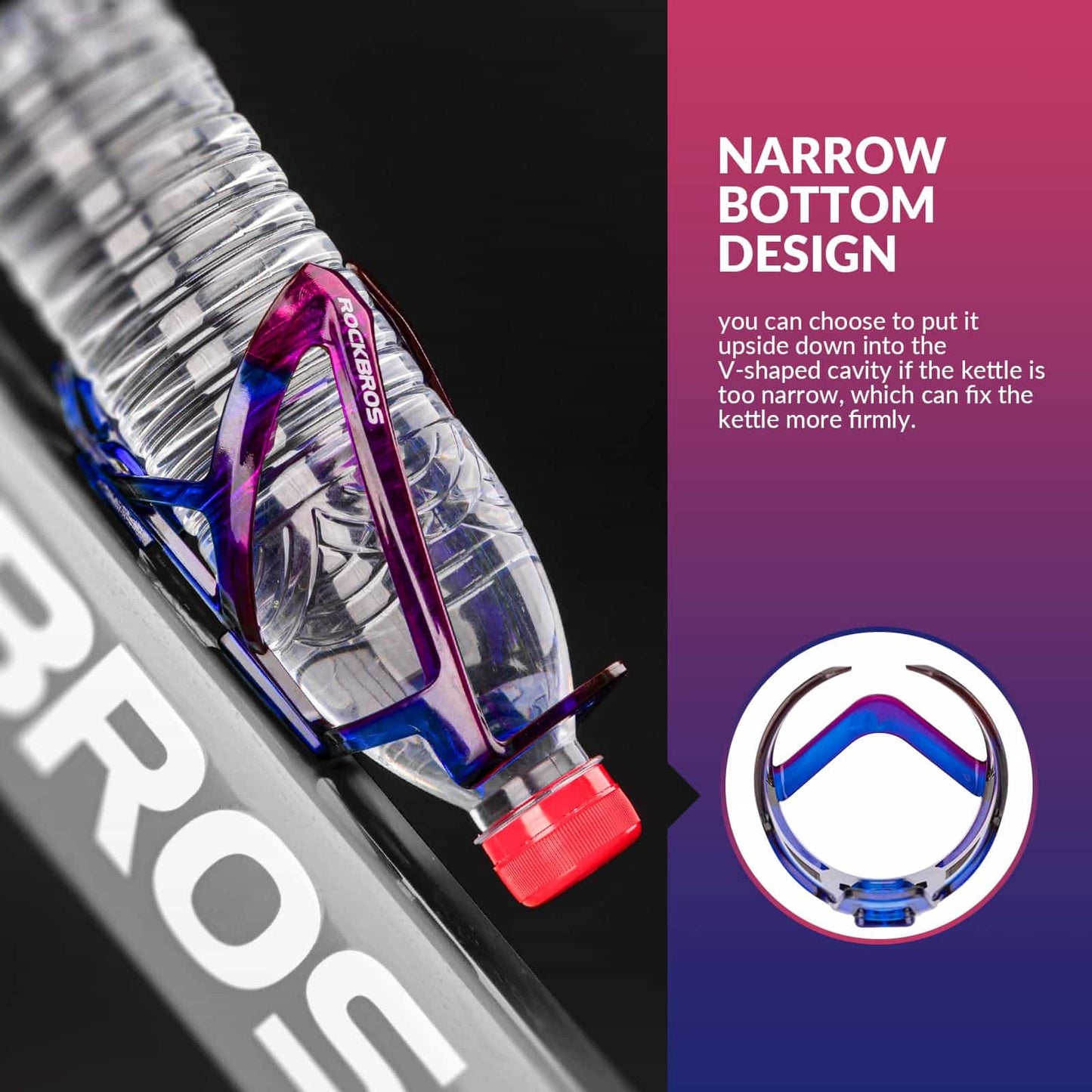 ROCKBROS 35g Lightweight PC Bicycle Bottle Holder