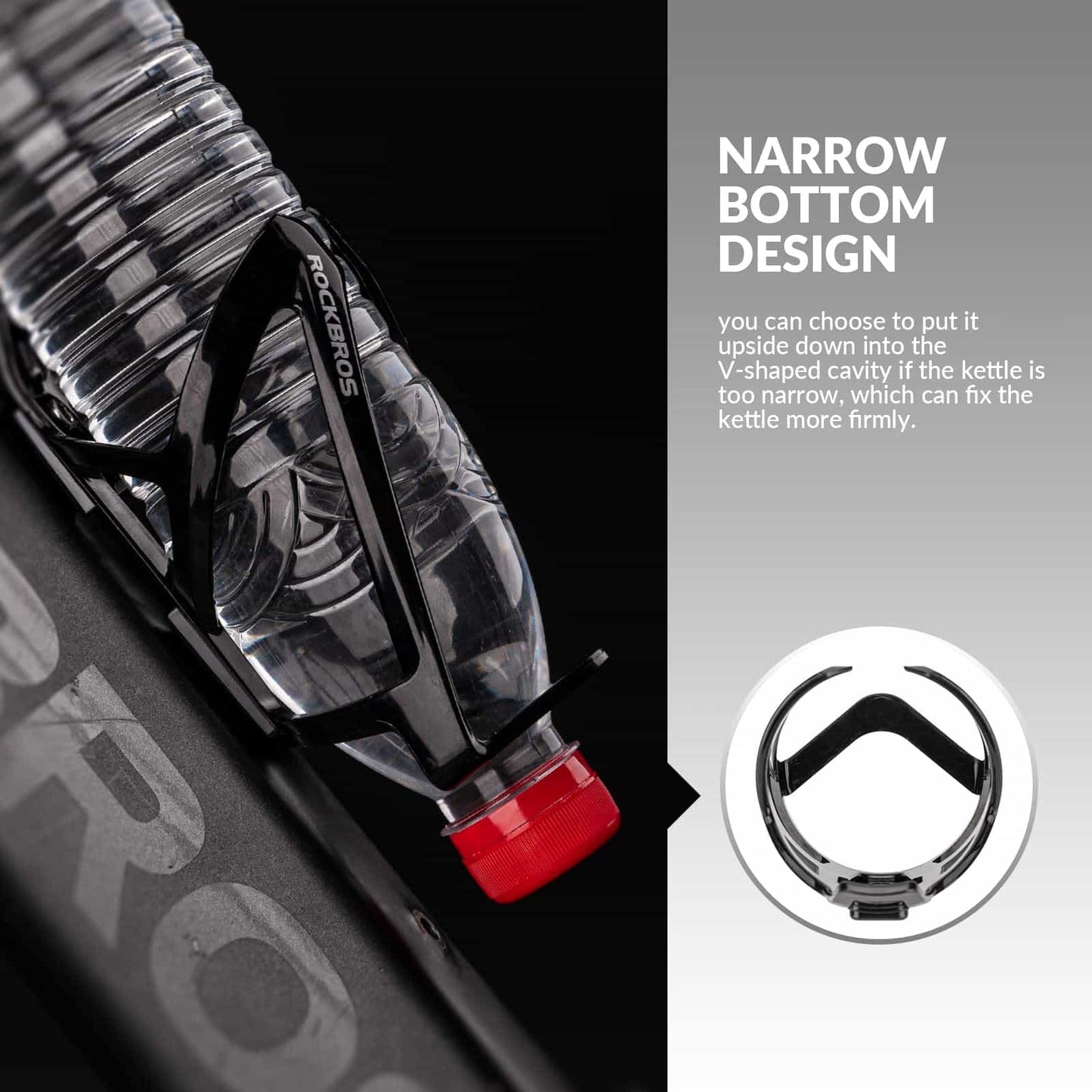 ROCKBROS 35g Lightweight PC Bicycle Bottle Holder