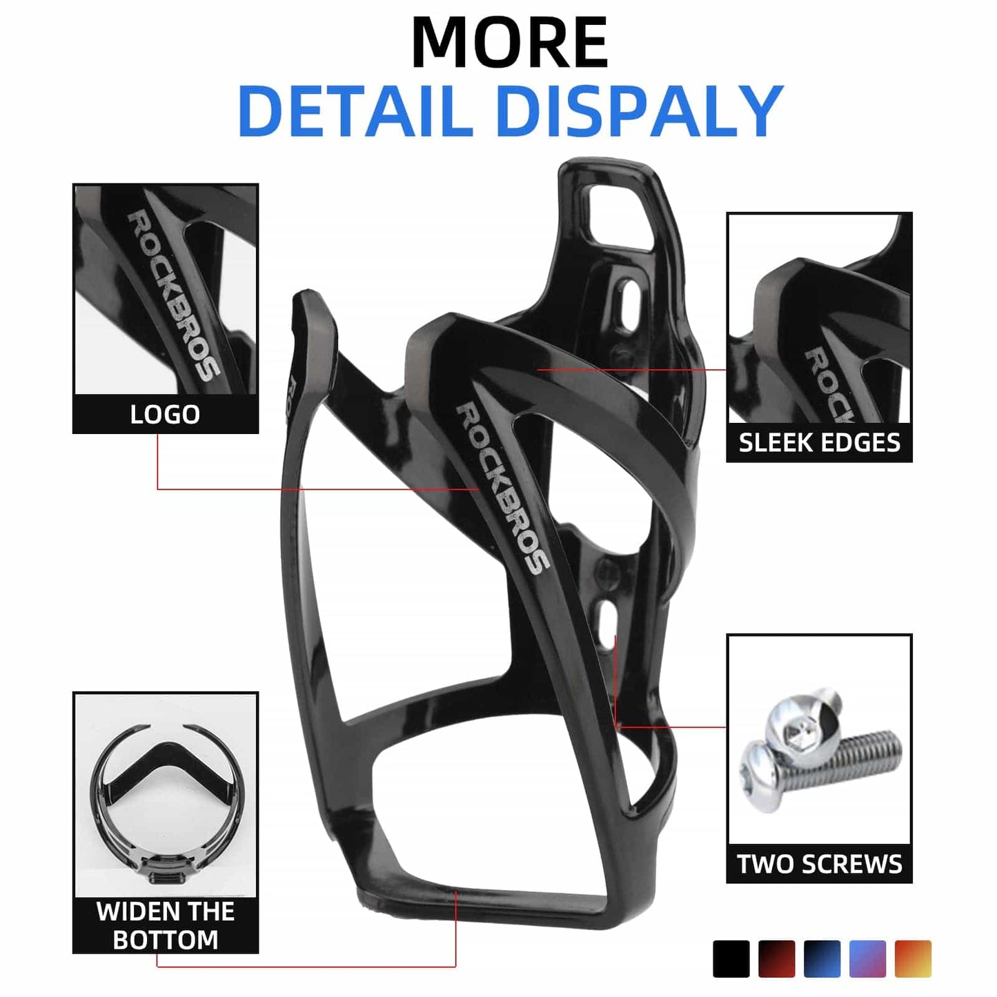 ROCKBROS 35g Lightweight PC Bicycle Bottle Holder