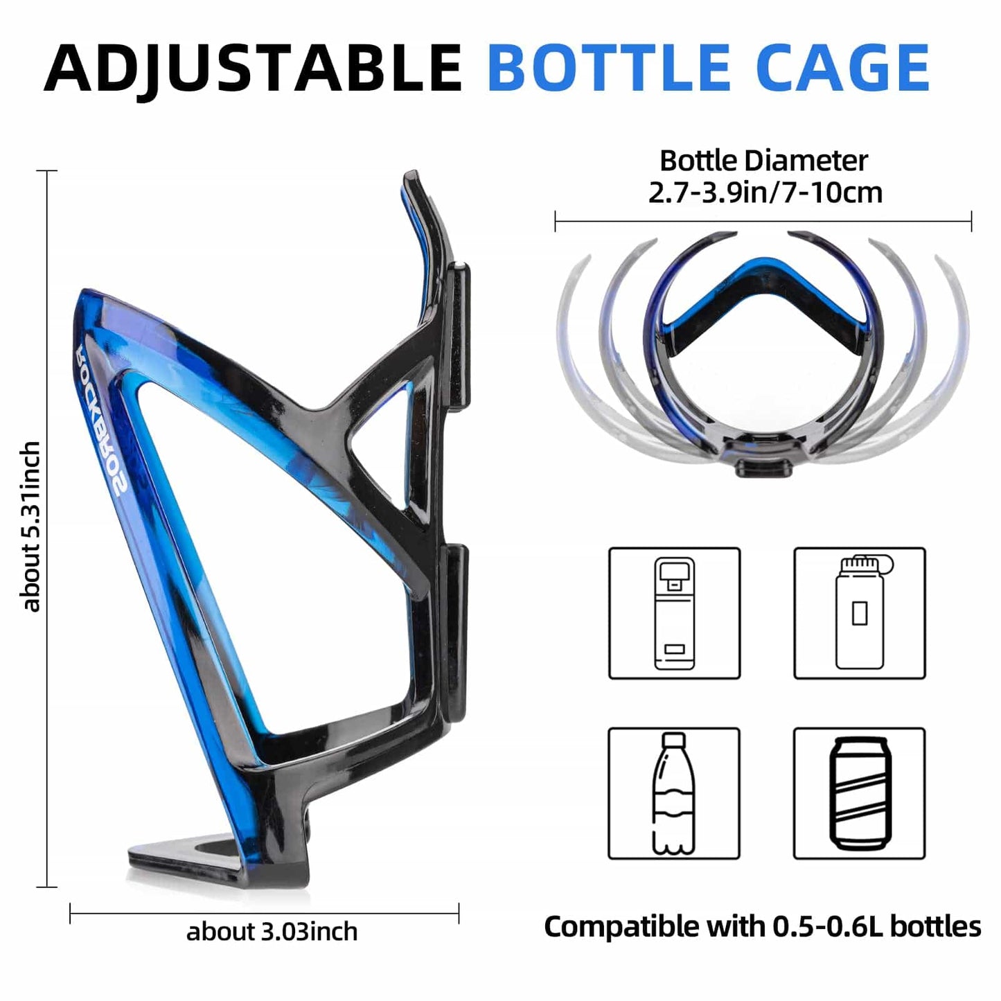 ROCKBROS 35g Lightweight PC Bicycle Bottle Holder